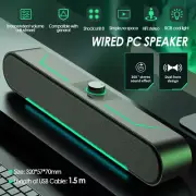 Wired PC Speakers Computer HiFi Stereo Speaker USB Powered for Desktop PC Laptop