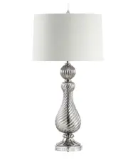JONATHAN Y Designs Murano 32in Swirled Crystal/Glass LED Table Lamp