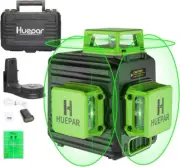 HUEPAR Laser Level 360 Self Leveling, 3 X 360° Green Laser Level High Brightness