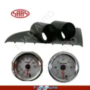 Gauge Pod for Ford Falcon BA BF + Boost + DT Boost White AT Gauges