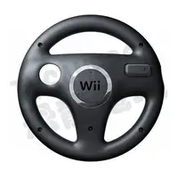 在飛比找Yahoo!奇摩拍賣優惠-【二手商品】任天堂 Wii WiiU 黑色 原廠賽車方向盤【