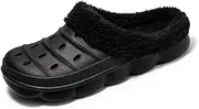 [NIDDISLIP] Mens Winter Fur Lined Clogs Shoes Women Cushioned Fleece Clogs Garden Mules Indoor Outdoor Fuzzy Slippers Comfy Memory Foam Fluffy Lined Clogs