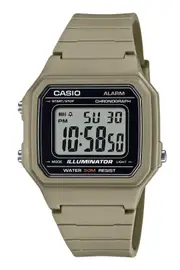 Casio Digital Alarm Chronograph Illuminator Backlight W-217H-5AV 50M Mens Watch