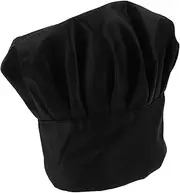 [COMPUKAS] Cotton Cloth Chef Hat Women's Waiter Uniform Comfortable Bakery Working Hat Black