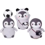Catzon Penguin Doll Needle Felting Hand Spinning DIY Craft Materials Pack of 3-G