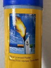 RARE Olympic Torch Poster Sydney 2000 Olympic Games. New Old Stock