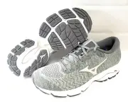 Mens Mizuno Wave Inspire 16 Waveknit Grey Silver Athletic Running Sneakers Shoes