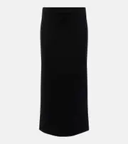 ['S Max Mara] 'S Max Mara Jersey midi skirt UK 14 black