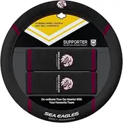 Sperling Manly SEA Eagles NRL Official Steering Wheel Cover and Seat Belt Cover Set