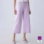 【ILEY 伊蕾】浪漫薰衣草紫直筒牛仔褲(淺紫色；M-XL；1242338607)
