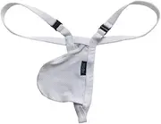[KAIZUKICHIN] Men's G-String Thongs with Breathable Fabric for a Cool and Comfortable Fit - Perfect for Any Occasion (White,XL)