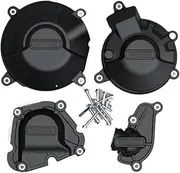 Motorcycles Engine Protection Cover Compatible with Yamaha MT-09 FZ-09 XSR900 Tracer 9 GT 2021-2024(1 Set-Black)
