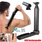 Rechargeable Electric Back Shaver For Men Long Handle Body Hair Removal Razor