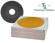 Johnson Abrasive 9" Discs Porter Cable 7800 Sander 80 Grit - 45 ct + Backup Pad