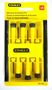 Stanley 66-052 - Screwdriver Set 6 Piece Cased/Precision/Ergo