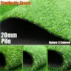 20mm Pile Synthetic Grass Artificial Turf Fake Plant 3 Colored Spring Lawn 10SQM