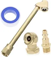 BESPORTBLE 1 Set Brass Air Chuck Attachment for Tire Inflator Gauge Dual Head Design for Air Pump Compressor Trucks and Motorcycles Sealing Capability for Home and Industrial Use