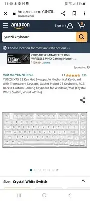 YUMZII X75 PRO RGB Wireless Keyboard