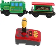 BESPORTBLE Battery Operated Train Creative Retro Train Realistic Model for Desktop Display Compatible with Tracks for Imaginative Play and Skill Development