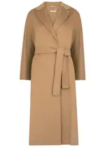 S Max Mara Esturia Wool Felt Coat - Camel - 16 16