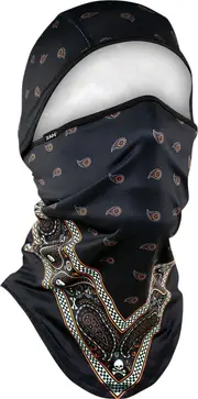 Zan Headgear SportFlex Convertible Classic, balaclava , color: Black/Orange/White , size: One Size