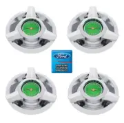 (Set/4) Wire Wheel Spinner Center Cap for 1962-1963 Ford Thunderbird Green Logo