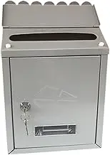 SOPOTUTU Vintage European Style Mailbox with Lock Outdoor Wall Mount Letter Box Weather Resistant Design for Secure Storage for Home Decoration