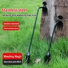 Steel Hand Weeder Rake Weeding Weed Remover Puller Manual Tool Gard.