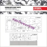 Hunter M350054 1/350 USS Tirpitz Deck Cover FOR Hobbyboss 80602