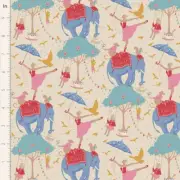 Quilting Patchwork Fabric TILDA Jubilee Circus Life Cream 50x55cm FQ