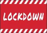 lockdown | aDHESIVE vINYL sIGN dECAL