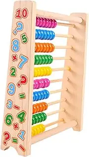 NAMOARLY Abacus Stand for Educational Math Learning Tool for Home and School Enhance Logical Thinking and Early Math Skills and Safe Design