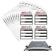 Oil Stickers - Oil Change Stickers | 40 2x2 Inch Oil Reminder Service Sticker | Reminder Labels for Car Auto Vehicle Window | Next Service Due Labels for Car Auto Vehicle Window, Windshield Stickers