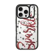 iPhone 16 Pro Impact Ring Stand Case MagSafe Compatible Sparkle stars