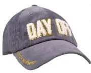 SIMPLY SOUTHERN Sparkle Puff Letter DAY OFF Gray Corduroy Baseball Cap Hat NEW