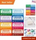 Pure-Castile Bar Soap 5 oz Variety Pack Almond, Unscented, Lavender, Peppermi...
