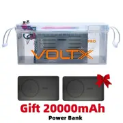 VoltX 100Ah 24V Lithium Battery + Gift 20000mAh Power Bank