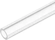uxcell Acrylic Pipe Clear Rigid Round Plastic Tube 5mm ID 7mm OD 10" for Lamps and Lanterns, Water Cooling System