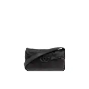 Gucci Aphrodite Small Shoulder Bag in Black Leather