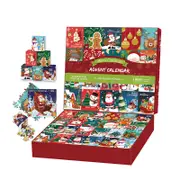 Nevenka Christmas Jigsaw Puzzles 24 Days Countdown Calendar for Kids Adults Gift-E