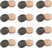 Sosoport 24pcs Wooden Chess Pieces Elegant Checkers and Backgammon Game Accessories Design for Enhanced Gameplay Material for Use
