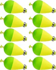 Fishing Float | 10X Oval Slip Floats for Fishing | Water Cork Ball Weighted Outdoor Sports Accessories for Catfish Deep Water Lake