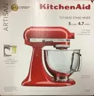 KitchenAid KSM150PSHER Artisan 5 Qt Tilt Head Stand Mixer Hammered Bowl NEW