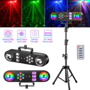 5-In-1 Beam Laser DJ Lights Set w/Stand RGB LED Magic Ball Disco Club Bar Lights