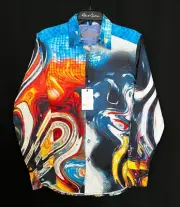 Robert Graham BURLINGTON Multicolored Embroidered $298 Small NWT Classic Fit S