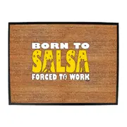 Born To Salsa - Funny Novelty Doormat Man Cave Floor mat