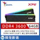 ADATA 威剛 XPG SPECTRIX D35G DDR4-3600 32G*2 RGB桌上型記憶體 黑