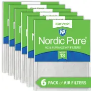 Nordic Pure 18x24x 1/2 Half Inch Ring Panel MERV 13 Furnace Air Filters 6 Pack