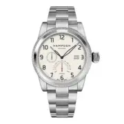 HAMPDEN MODEL 1: Sullivan Automatic Watch Power Reserve & Date - Parchment Dial