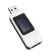 Digital 10 in 1 Colorful LCD Display USB Voltage Current Tester- White
